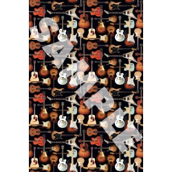 Wrapping Paper – Guitar Collage
