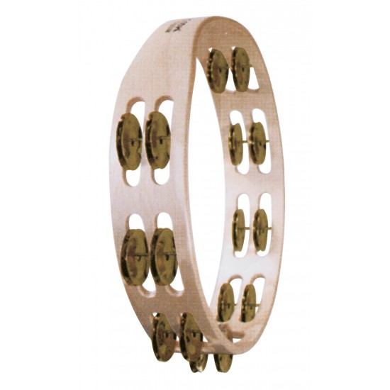 Tambourine: Double Row Wooden