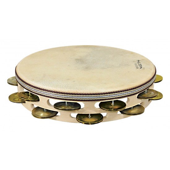 Tambourine: Double Row Headed Wooden