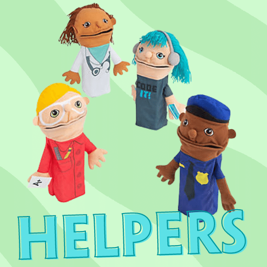 Community Helper Plush Hand Puppets