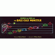 Freddie the Frog and the Bass Clef Monster Poster