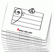 Freddie the Frog and the Bass Clef Monster  Flashcards