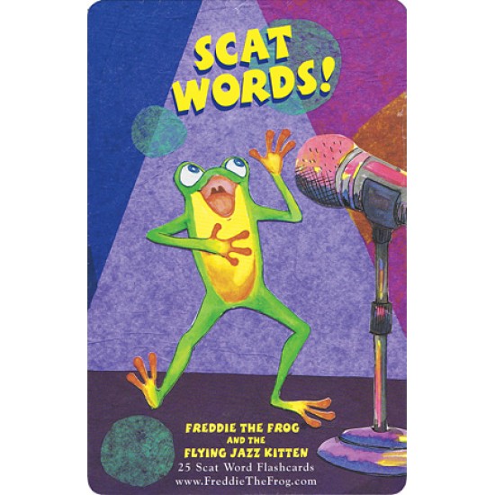 Freddie the Frog and the Flying Jazz Kitten  Scat Word Flash Card Set