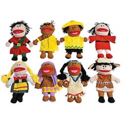 Around The World Kids Hand Puppets